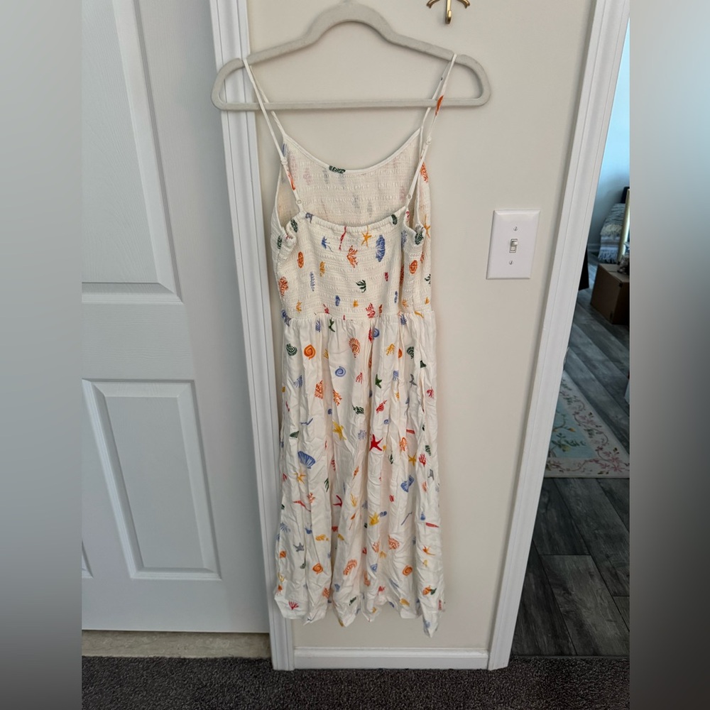 Cream shell print sundress - Picture 3 of 4